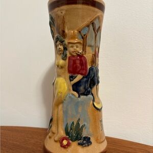 Vintage Ceramic Trader Vic Tiki Drinkware with Colorful Figures